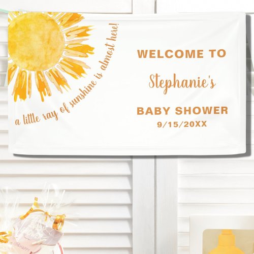 Sunshine Baby Shower  Banner