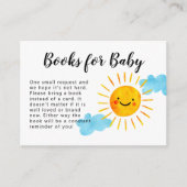Sunshine Baby Shower Book Request  Enclosure Card (Front)