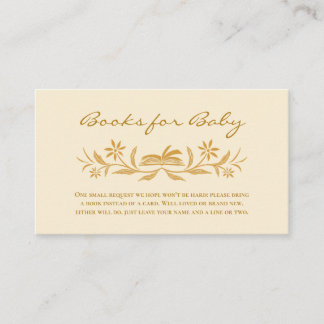 Sunshine Baby Shower Books for Baby Insert Card