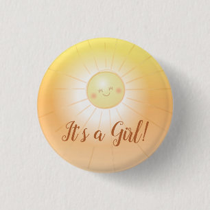 Sunshine Baby Shower Button