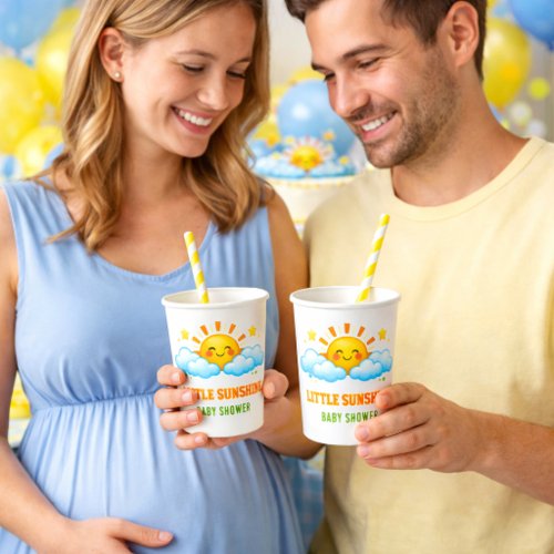 Sunshine Baby Shower Cups Cute Sun Party