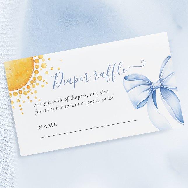 Sunshine Baby Shower Diaper Raffle Card (Creator Uploaded)