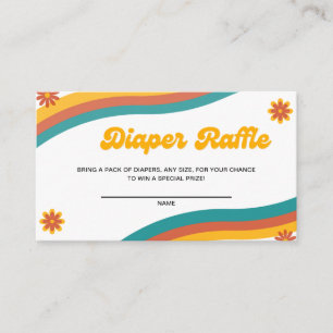 Sunshine Baby Shower Diaper Raffle Ticket Enclosure Card
