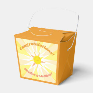 Sunshine Baby Shower Favor Boxes