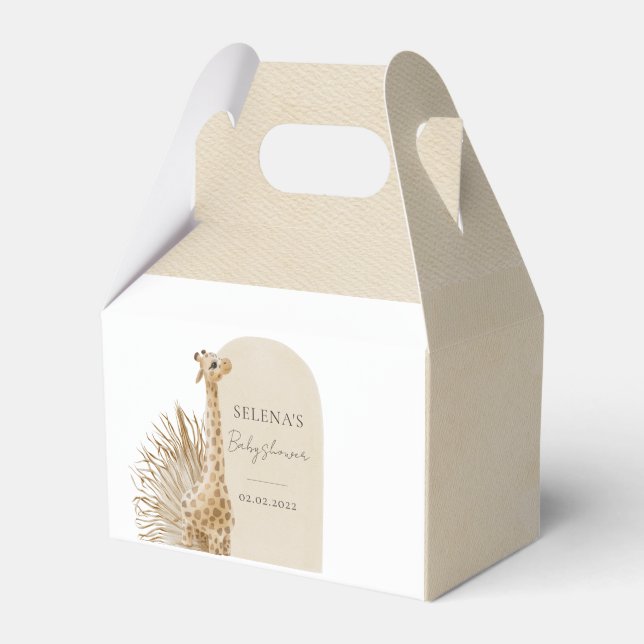 Sunshine Baby Shower Favor Boxes (Front Side)