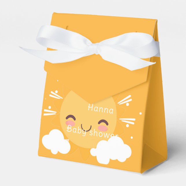 Sunshine baby shower  favor boxes (Front Side)