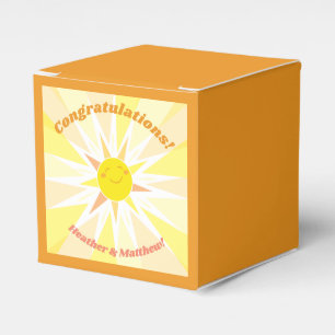 Sunshine Baby Shower Favor Boxes