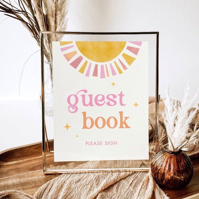 Sunshine Baby Shower Guest Book Sign (Creator Uploaded)