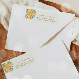 Sunshine Baby Shower Here Come The Son Address  Label