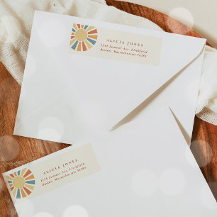 Sunshine Baby Shower Here Come The Son Address Label