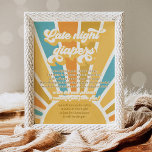 Sunshine Baby Shower Here Come The Son Diaper Poster at Zazzle
