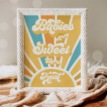 Sunshine Baby Shower Here Come The Son Favors Post Poster at Zazzle