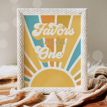 Sunshine Baby Shower Here Come The Son Favors Poster by PixelPerfectionParty at Zazzle