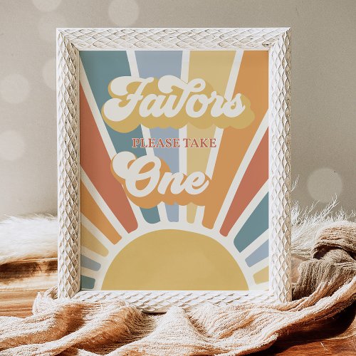 Sunshine Baby Shower Here Come The Son Favors Poster