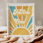 Sunshine Baby Shower Here Come The Son Favors Poster at Zazzle