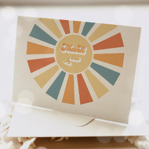 Sunshine Baby Shower Here Come The Son Letterpress Thank You Card