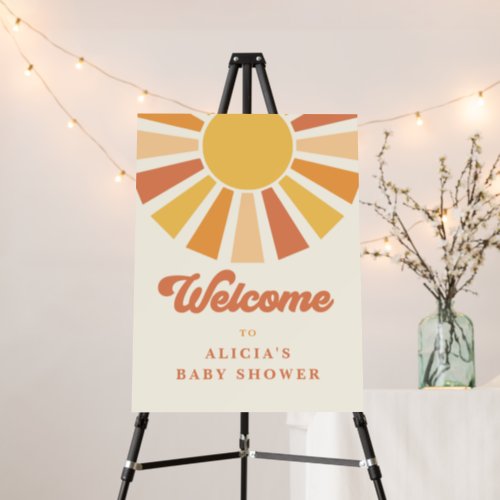 Sunshine Baby Shower Here Come The Son Welcome Foam Board