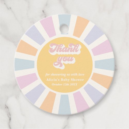 Sunshine Baby Shower Here Come The Sun Favors Favor Tags