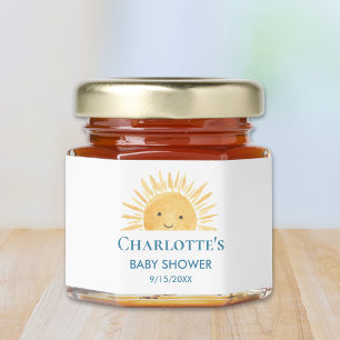 Sunshine Baby Shower Honey Jar Favors