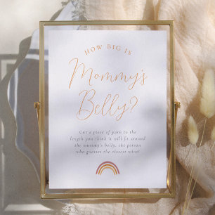 Sunshine Baby Shower How Big is Mommy's Belly Sign