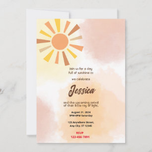 Sunshine Baby Shower Invitation