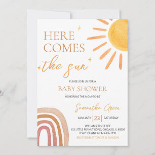 Sunshine Baby Shower Invitation