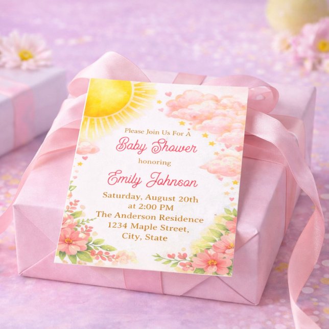 Sunshine Baby shower Invitation (Creator Uploaded)