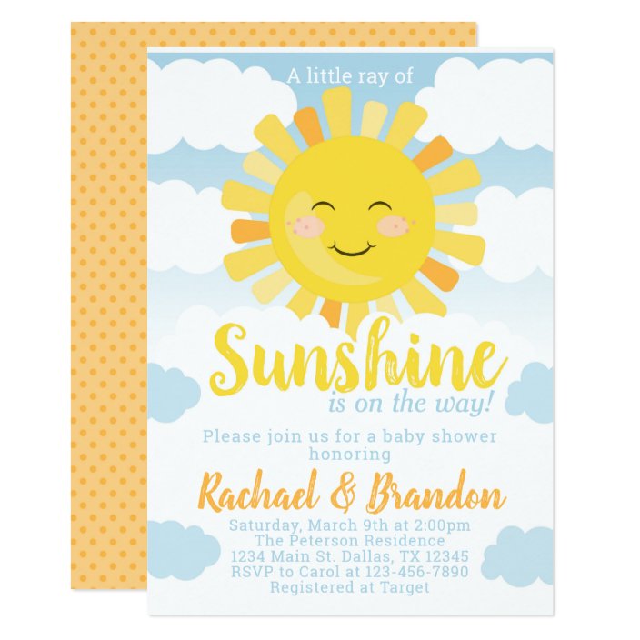 sunshine baby shower