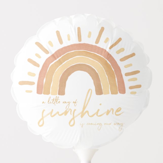 Sunshine Baby Shower Party Balloons  (Front)