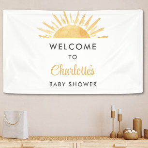 Sunshine Baby Shower Welcome Banner