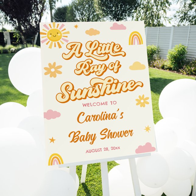 Sunshine Baby Shower Welcome  Foam Board (Creator Uploaded)