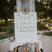 Sunshine Baby Shower Welcome Foam Board LEO