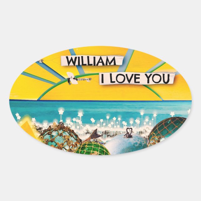 SUNSHINE BANNER OVAL STICKER (Front)