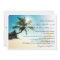 Sunshine Beach Palm Trees Plumerias Wedding Invite