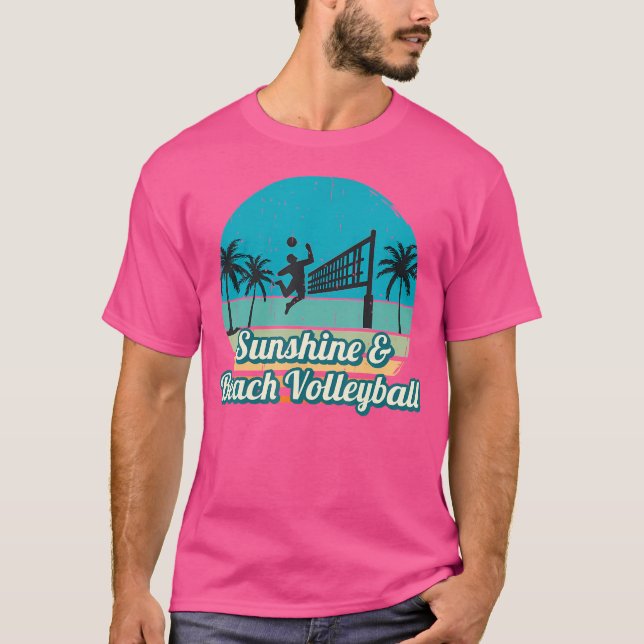 Sunshine Beach Volleyball For Volleyball Player T-Shirt (Front)