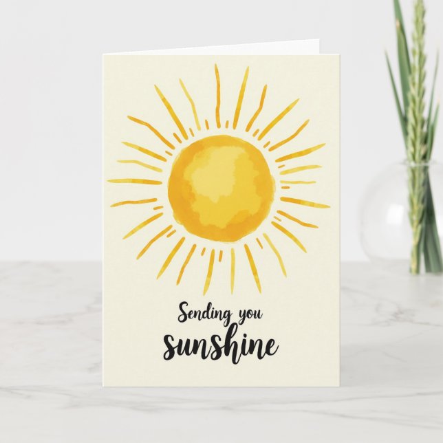 Sunshine Birthday Card (Front)