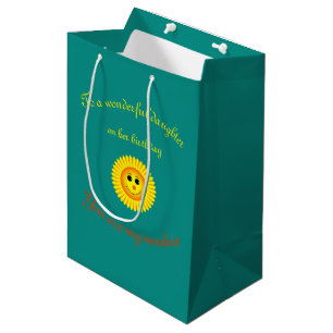 Sunshine Birthday Daughter Medium Gift Bag