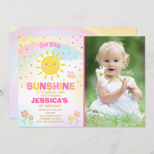 Sunshine Birthday Invitation Little Sunshine Party