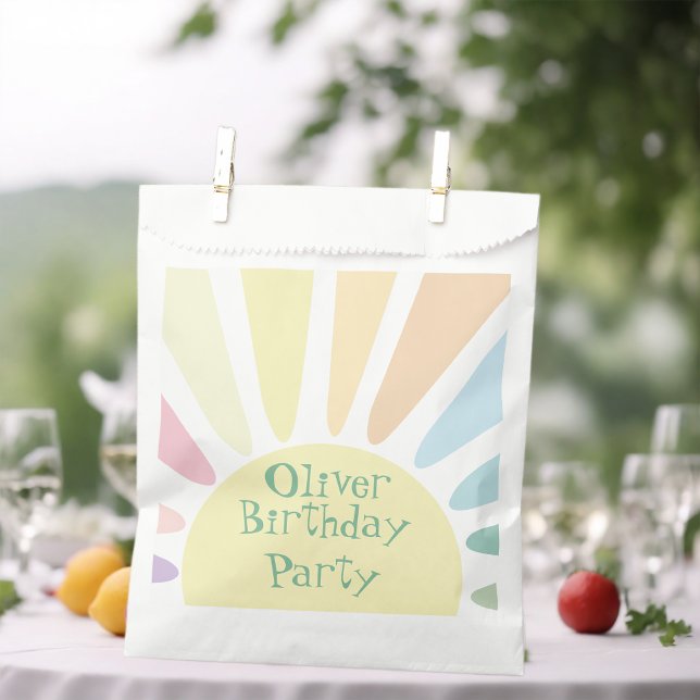 Sunshine Birthday Party Favor Bag (Creator Uploaded)
