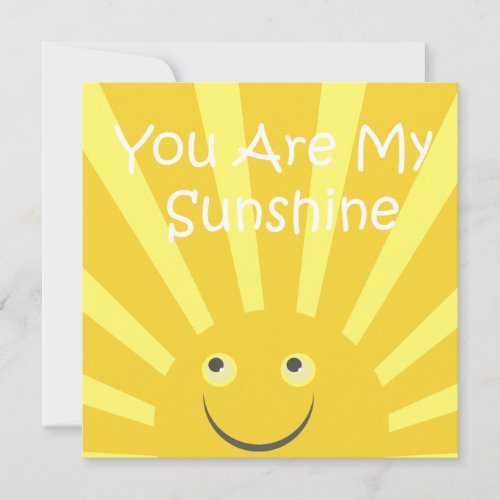 Sunshine Birthday Party Personalized Invitation