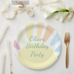 Sunshine  Birthday Party Paper Plates