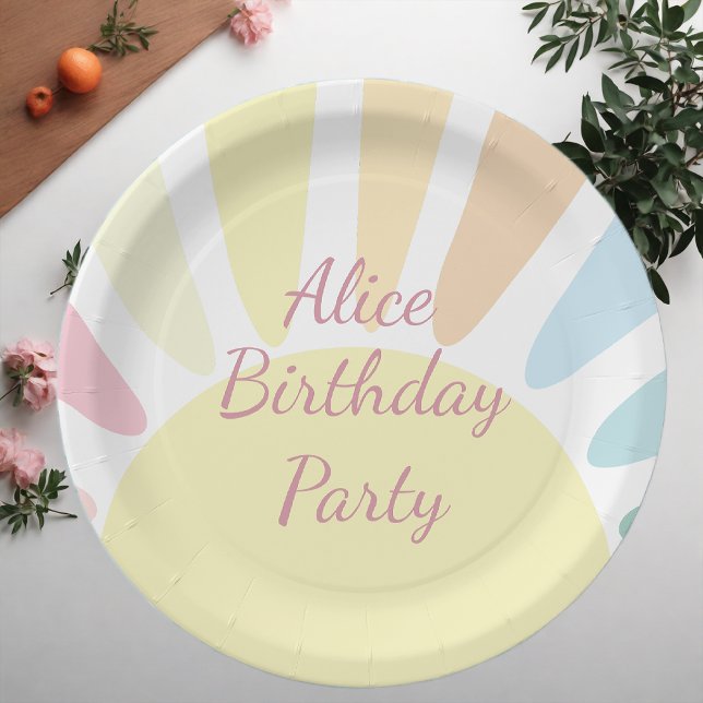 Sunshine  Birthday Party Paper Plates (Creator Uploaded)