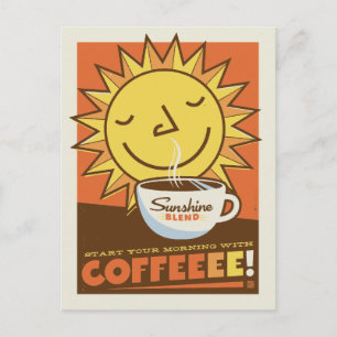 Sunshine Blend Coffee Postcard