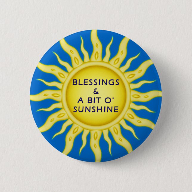Sunshine Blessings Button (Front)