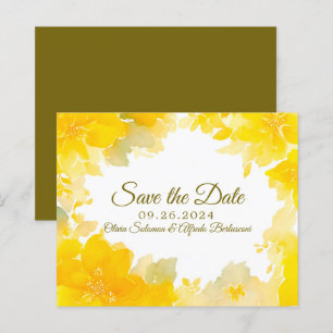 Sunshine & Blooms: Yellow Watercolor Floral 