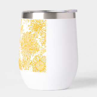  Sunshine Blossom  Thermal Wine Tumbler