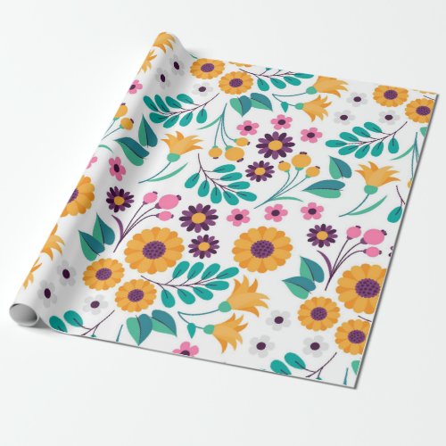 Sunshine Blossoms  Wrapping Paper