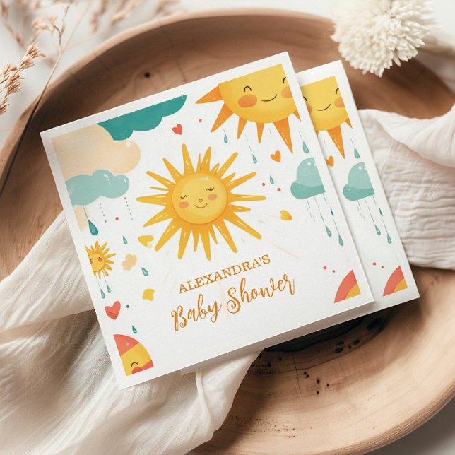 Sunshine Boho Sun Gender-Neutral  Napkins (Creator Uploaded)