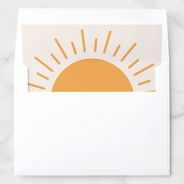 Sunshine Boho Yellow  Envelope Liner (In Envelope)