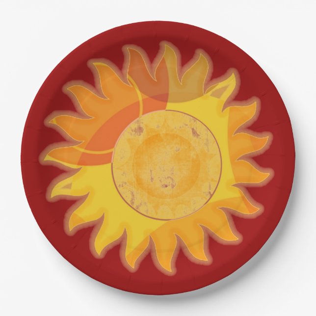 Sunshine Bold Red Plate (Front)